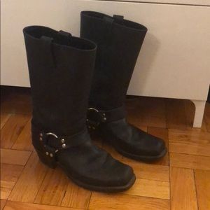 Frye Harness Boots, Black Size 9